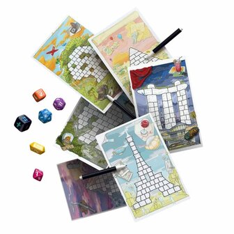 Roll to the Top: Journeys | Roll-and-Write Spel | Allplay