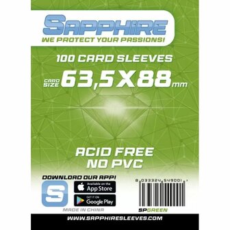 Sapphire Card Sleeves (63,5x88mm) - 60 micron