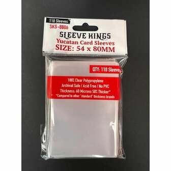 Yucatan Narrow Card Sleeves 8806 (54x80mm) | Sleeve Kings | 110 Pack