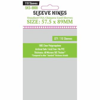 Standard USA Chimera Card Sleeves 8808 (57,5x89mm) | Sleeve Kings | 110 Pack