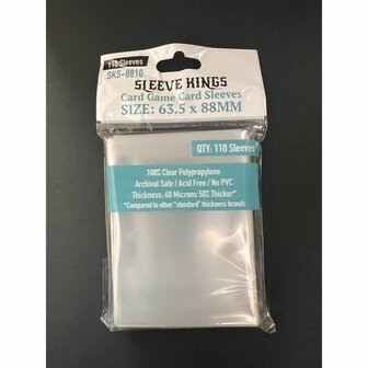 Standard Card Sleeves 8810 (63.5x88mm) | Sleeve Kings | 110 Pack