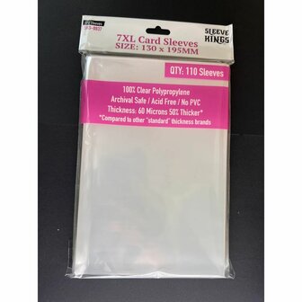 7XL Game Card Sleeves 8837 (130x195mm) | Sleeve Kings | 110 Pack