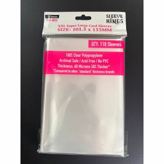 XXL Super Large Card Sleeves 8832 (101,5x153mm) | Sleeve Kings