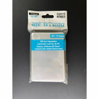 North Sea Compatible Card Sleeves 8821 (54x86mm) | Sleeve Kings | 110 Pack