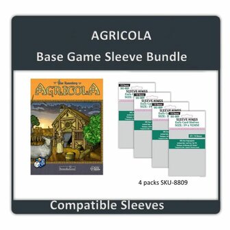 Agricola Base Game Compatible Sleeve Bundle (SKS-5550) | Sleeve Kings