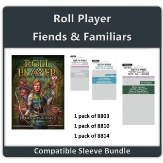 Roll Player: Fiends &amp; Familiars Expansion Compatible Sleeve Bundle (SKS-5599) | Sleeve Kings