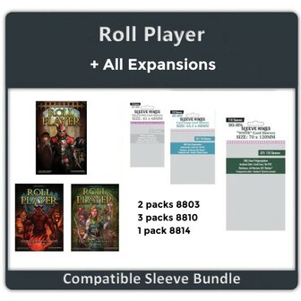 Roll Player + Expansions Compatible Sleeve Bundle | Sleeve Kings