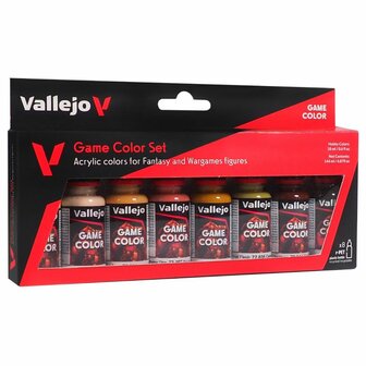 Vallejo Game Color Set: Skin Tones &ndash; 8 kleuren acrylverf voor miniaturen