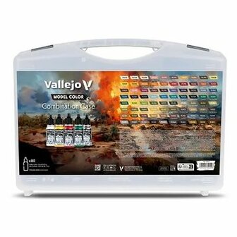 Vallejo Model Color: Combination Case &ndash; Complete Acrylverfkoffer voor Modelbouw voor Modelbouw