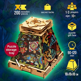 The Aztec Pyramid of the Sun CluePuzzle &ndash; Unieke 3D Escape Room Puzzel van iDventure