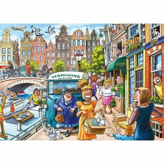 Wasgij Original Puzzel 45: Verhuisdag! &ndash; 1000 stukjes | Jumbo