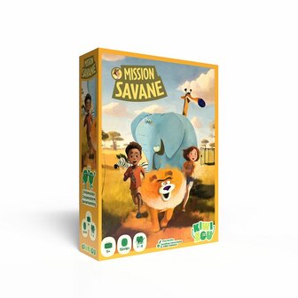 Mission Savane &ndash; Co&ouml;peratief Kinderspel (5+) | Kiwizou | Red de Dieren van de Savanne