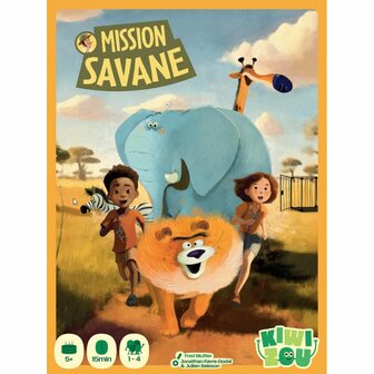 Mission Savane &ndash; Co&ouml;peratief Kinderspel (5+) | Kiwizou | Red de Dieren van de Savanne