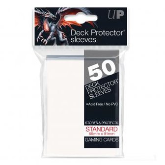 Ultra Pro Board Game Sleeves: Standard White (66x91mm) - 50 stuks