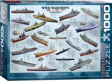 WWII Warships - Puzzel (1000)