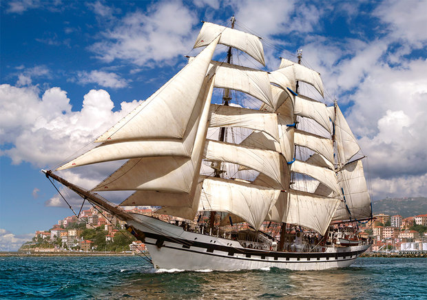 Tall Ship Leaving Harbour - Puzzel (500)