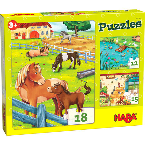 Puzzels: Boerderijdieren (3+)