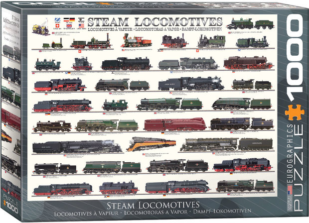 Steam Locomotives - Puzzel (1000)