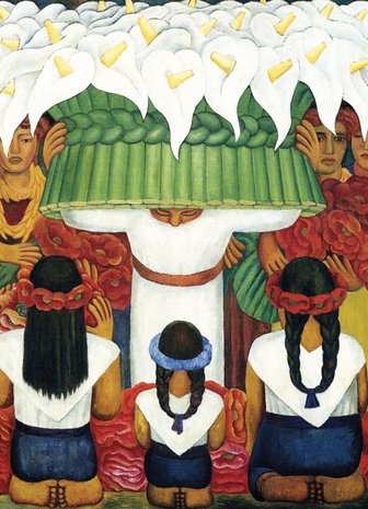 Flower Festival Feast, Diego Rivera - Puzzel (1000)