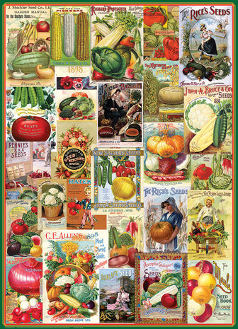 Vegetables Seed Catalogue Collection - Puzzel (1000)