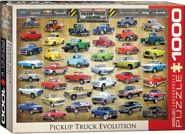 Pickup Truck Evolution - Puzzel (1000)