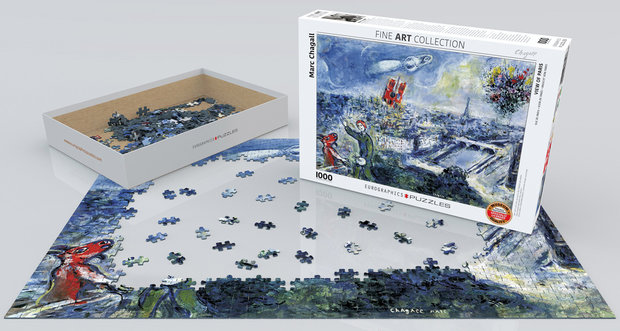 View of Paris, Marc Chagall - Puzzel (1000)