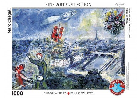 View of Paris, Marc Chagall - Puzzel (1000)