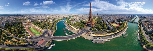 Paris, France - Panorama Puzzel (1000)