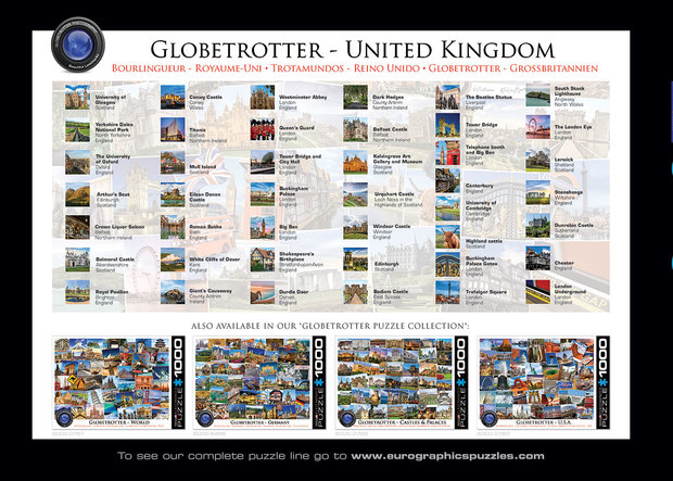 Globetrotter, United Kingdom - Puzzel (1000)