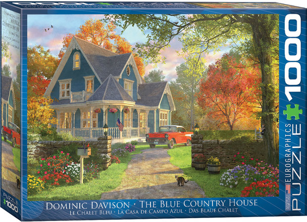 The Blue Country House - Puzzel (1000)