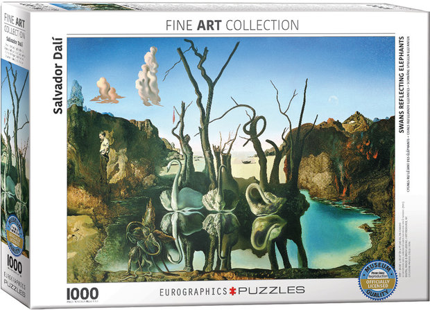 Swans Reflecting Elephants, Salvador Dali - Puzzel (1000)