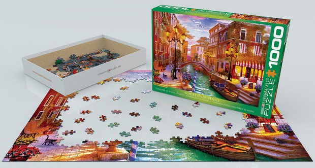 Sunset over Venice - Puzzel (1000)