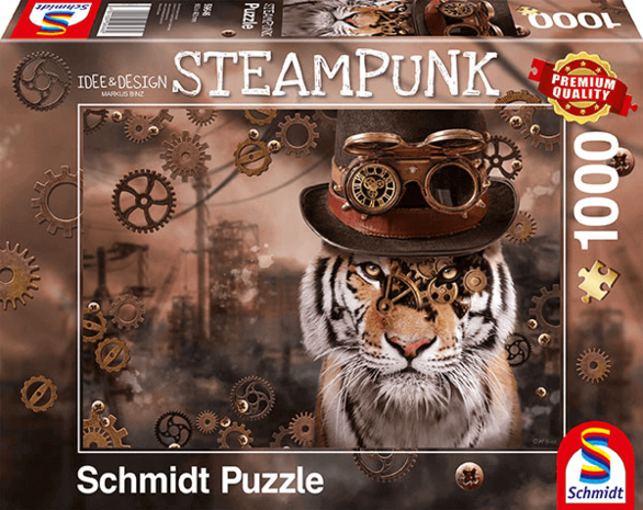 Steampunk Tijger - Puzzel (1000)