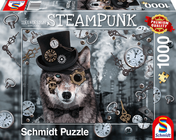 Steampunk Wolf - Puzzel (1000)