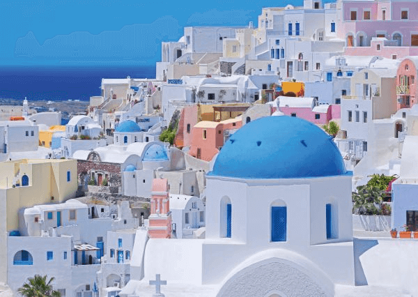 Santorini, Cycladen - Puzzel (1000)