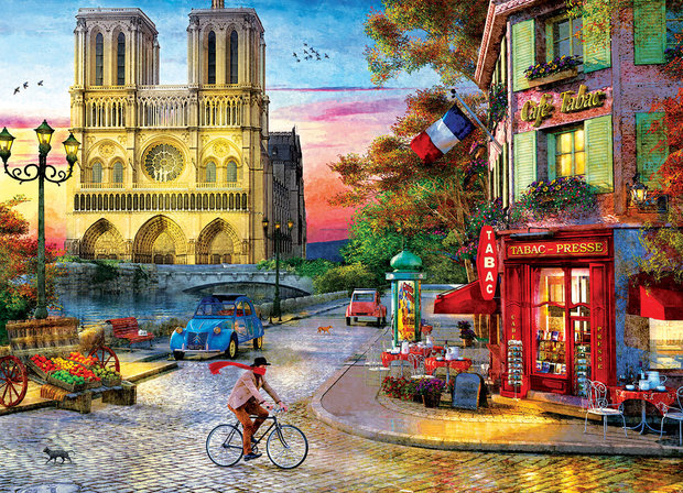 Notre Dame Sunset - Puzzel (1000)