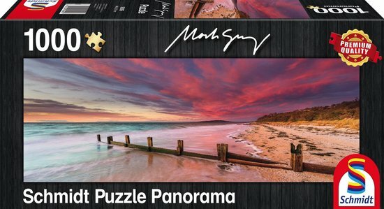 McCrae Beach, Monnington Peninsula, Victoria, Australië - Panorama Puzzel (1000)