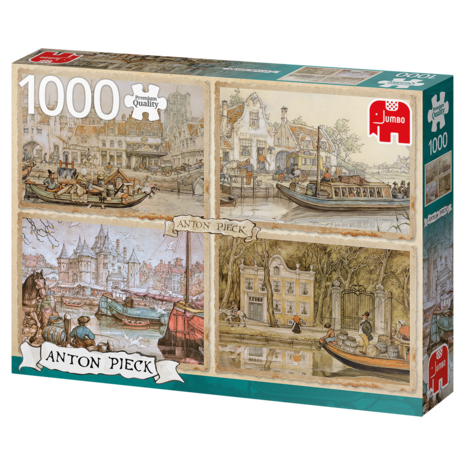 Anton Pieck: Boten in de Gracht - Puzzel (1000)