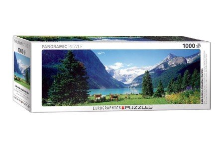 Lake Louise, Canadian Rockies - Panorama Puzzel (1000)