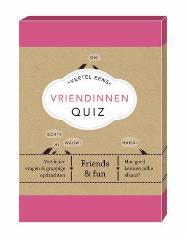 Vertel Eens: Vriendinnen Quiz