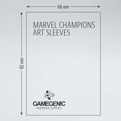 Gamegenic Marvel Champions Art Sleeves (66x91mm) - 50+1