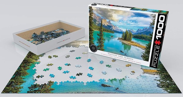 Maligne Lake, Alberta - Puzzel (1000)