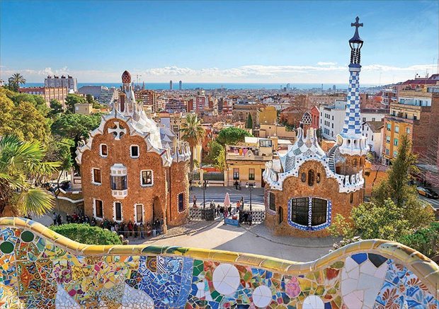 Barcelona View from Park Güell  - Puzzel (1000)