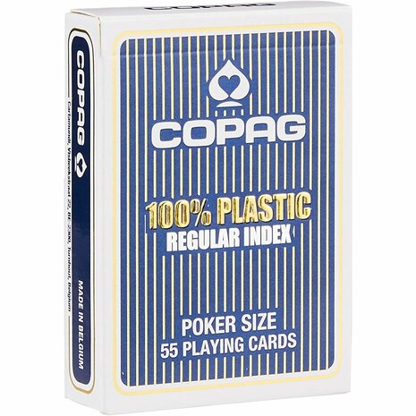 Playing Cards Blue 100% Plastic (Copag 310)