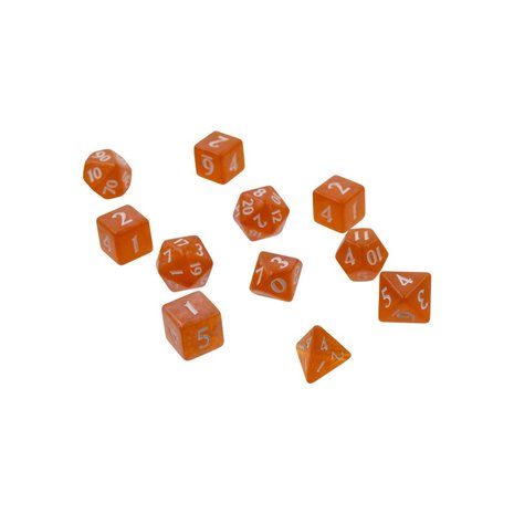 Eclipse 11 Dice Set: Pumpkin Orange (voor RPG)