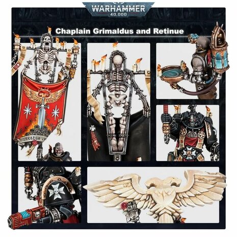 Warhammer 40,000 - Black Templars: Chaplain Grimaldus & Retinue