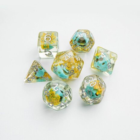 RPG Dice Set: Green Skull (Embraced Series)