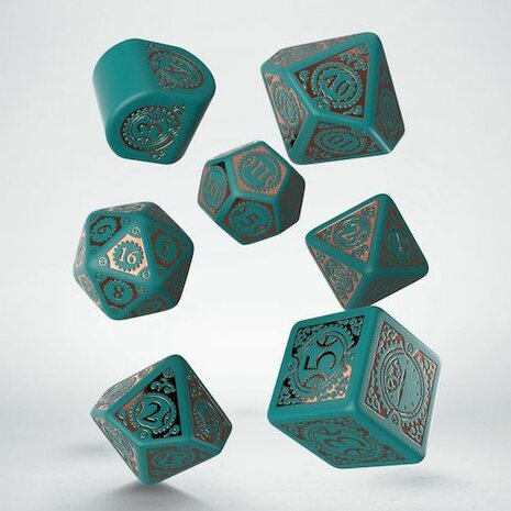 Steampunk Clockwork Modern Nautical Apparatus Dice Set  (7)