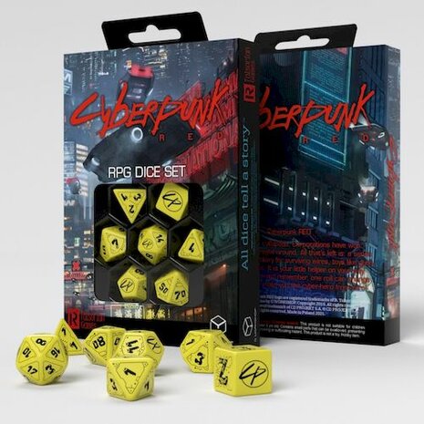 Cyberpunk Danger Zone Dice Set (7)