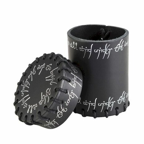 Elvish Black Leather Dice Cup